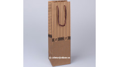 Papierová darčeková taška na víno 36 × 11 × 10 cm, 15064